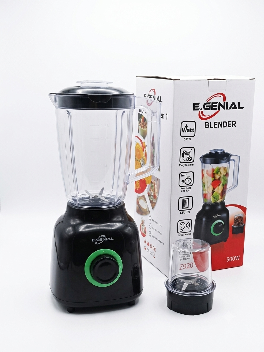 الخلاط الكهربائي 2 في 1 الممتاز من E.GENIAL (بقوة 500W) – الماكينة الاقتصادية العجيبة لي هازة تمارة ف الكوزينة